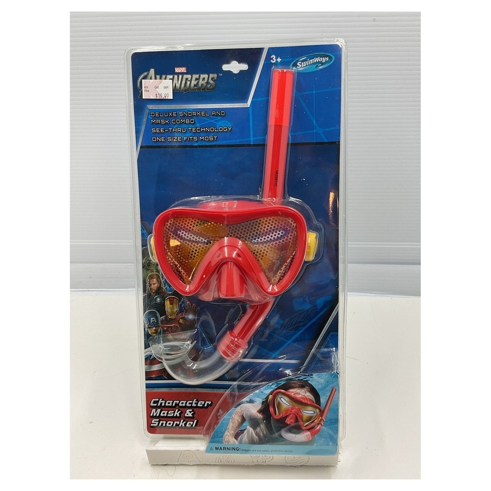 SwimWays Marvel Avengers Iron Man Snorkel & Mask Set Kids